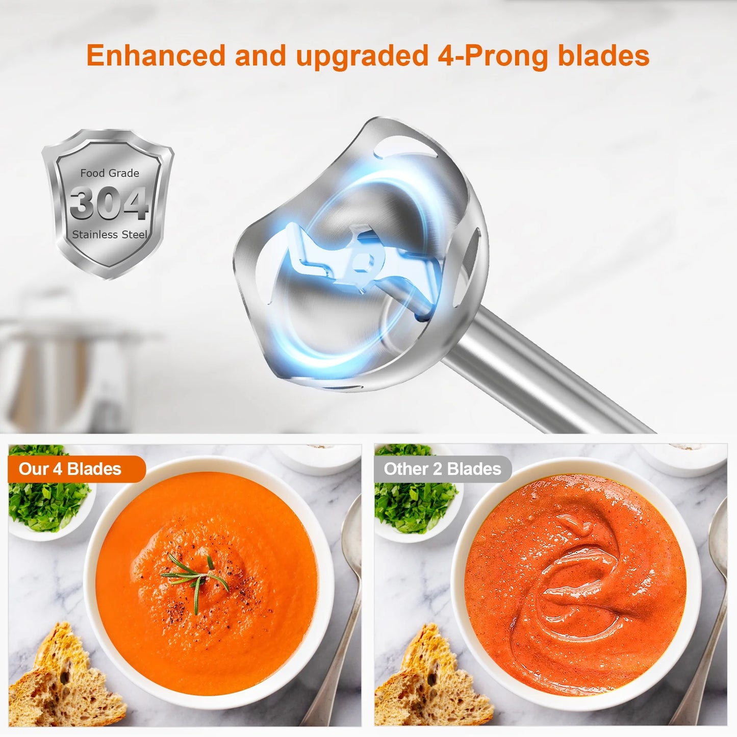 Handheld Blender, Immersion Blender Handheld,Red