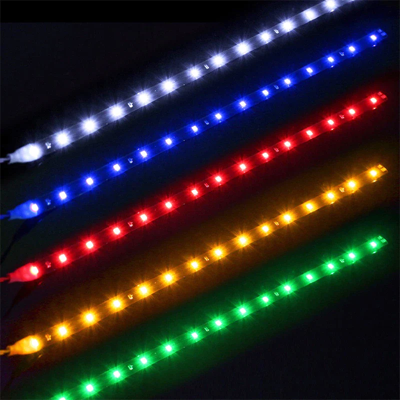 Lot Waterproof 12''/15 DC 12V Motor LED Strip Underbody Light for Car Motorcycle