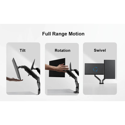 Ergoav Ergolink Motion Desk Mount for Dual Monitors up to 34" and 22 Lbs