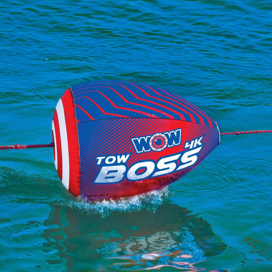 WOW Watersports Tow Boss for 1-4-Person Towables, Absorbs Shock and Reduces Rope Spray