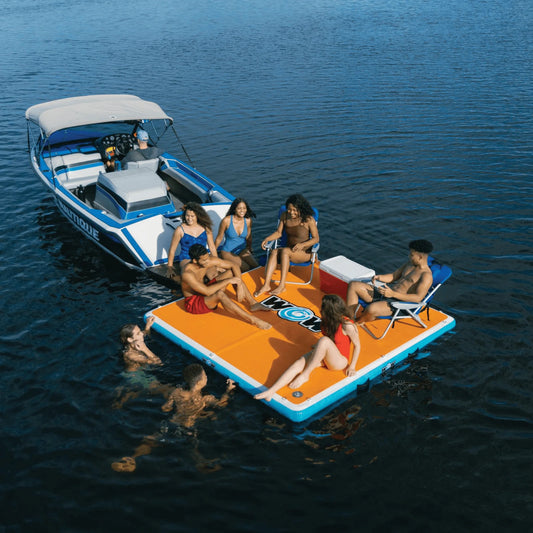 WOW Watersports Drop Stitch Vacation Station Dock W Deckpad