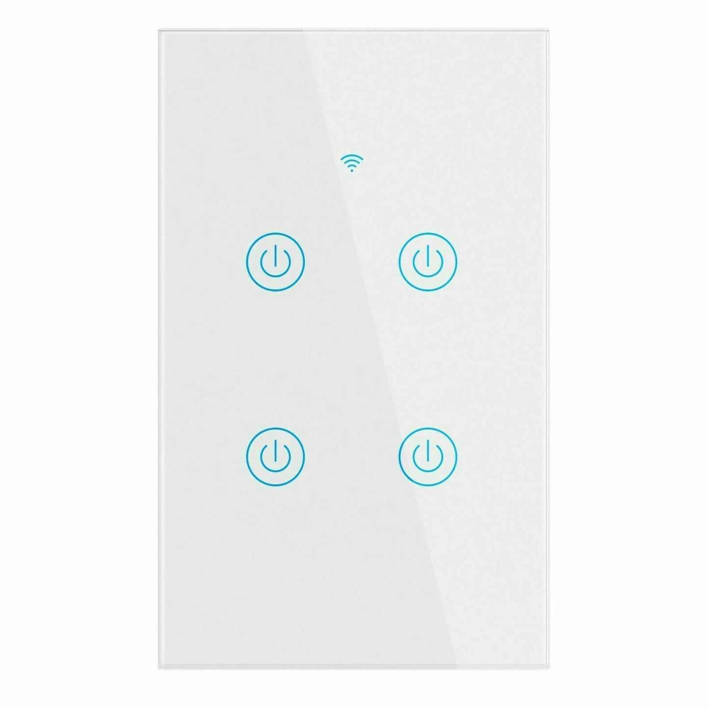 1/2/3/4 Gang Wifi Smart Wall Touch Light Switch Glass Panel for Alexa/Google APP