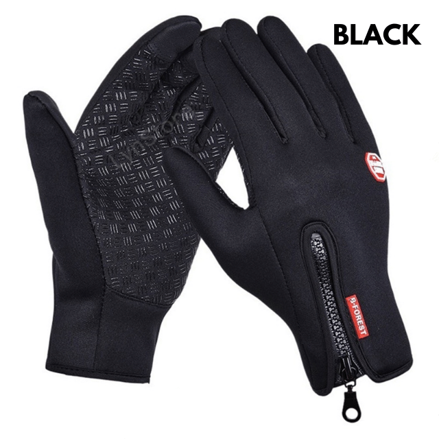 Heated Winter Gloves Touch Screen Riding Motorcycle Sliding Waterproof Sports Gloves with Fleece