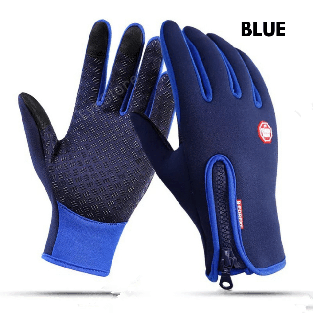 Heated Winter Gloves Touch Screen Riding Motorcycle Sliding Waterproof Sports Gloves with Fleece